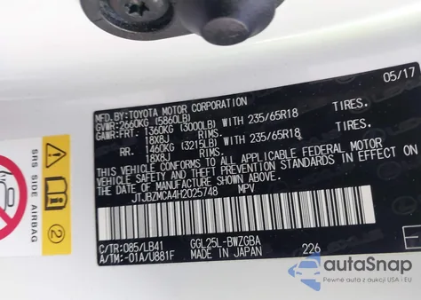 2017 Lexus Rx 350 from USA, damaged, VIN JTJBZMCA4H2025748